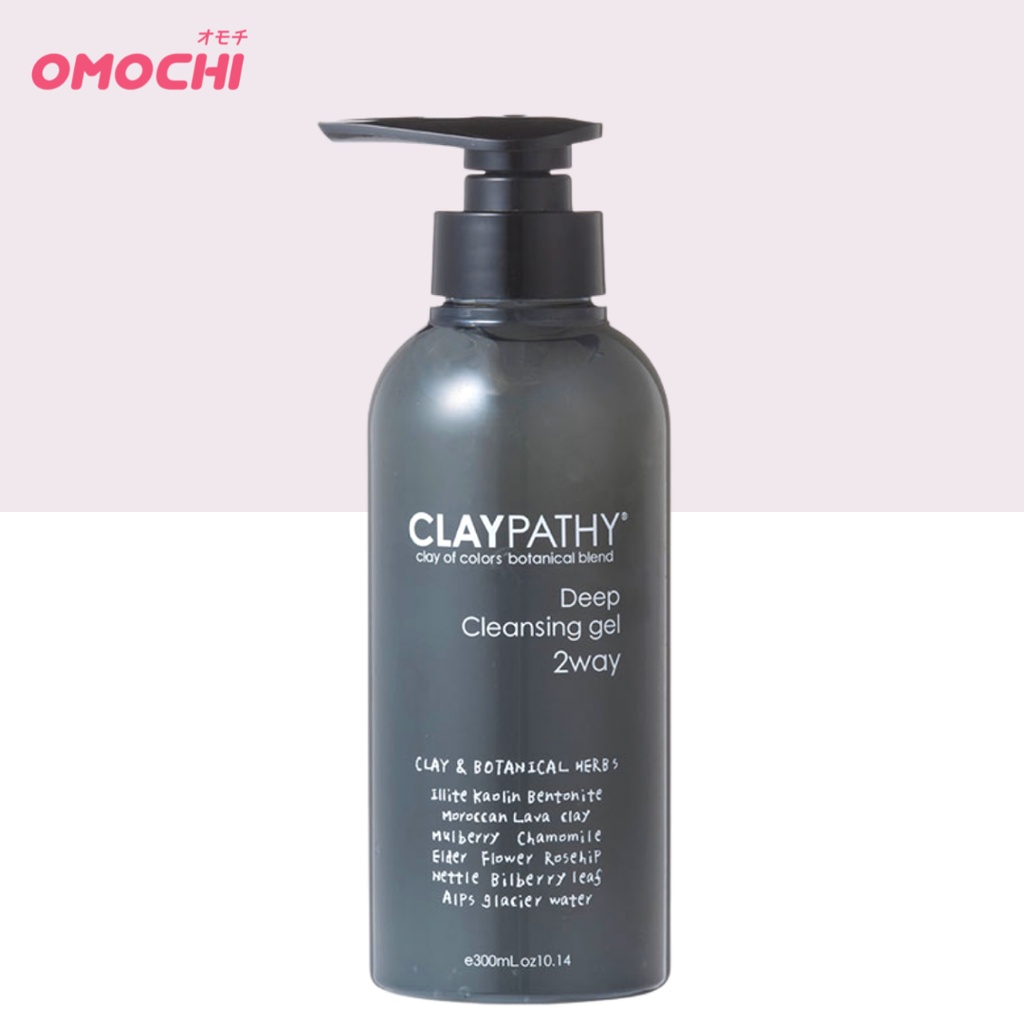Gel tẩy trang thảo mộc đất sét CLAYPATHY Deep Cleansing Gel - Nhật Bản 300ml