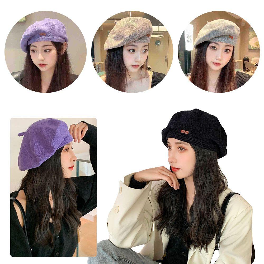 HS Nón Beret Ấm Áp Thời Trang Cho Nữ 2022 Có 5 Màu
