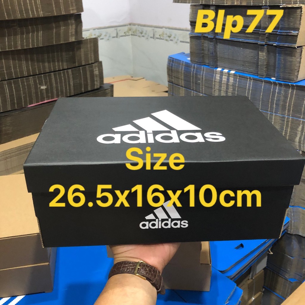 Hộp đựng giày adidas size 26.5x16x10cm bộ 20 hộp carton