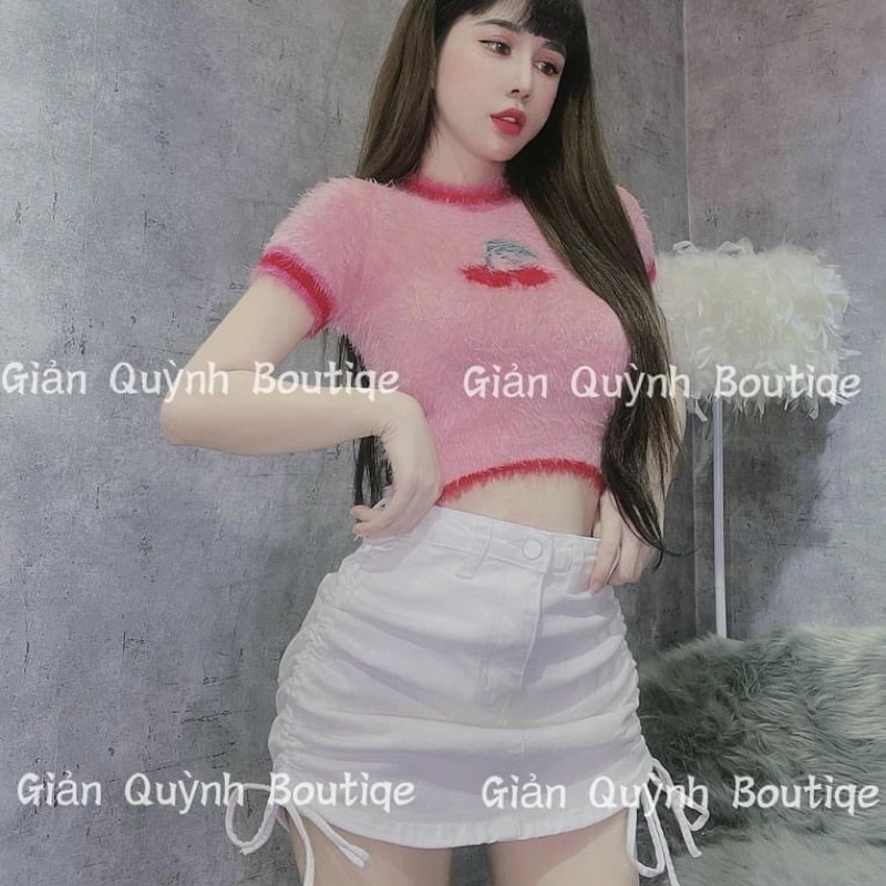 Váy kaki rút dây 2 bên có quần trong cá tính