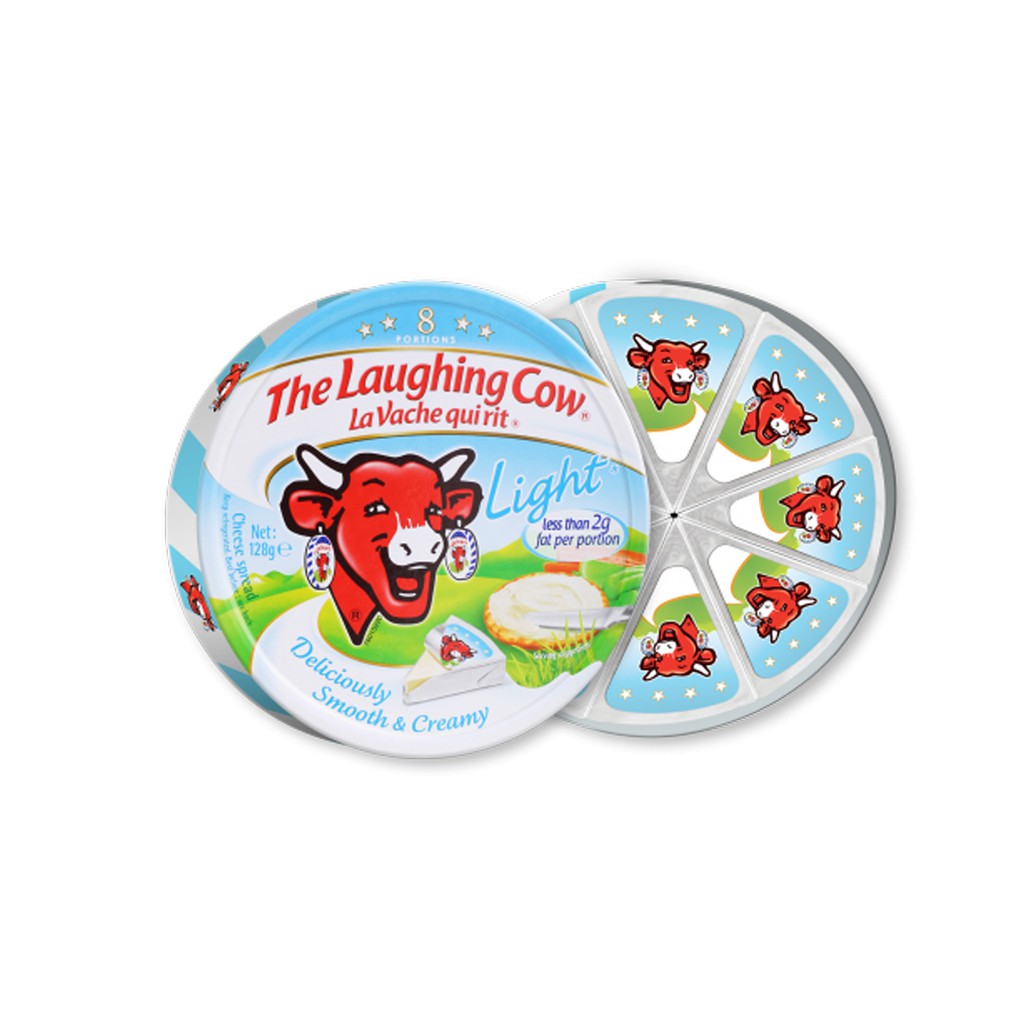 Hộp phô mai Con Bò Cười 8 miếng Light 120g