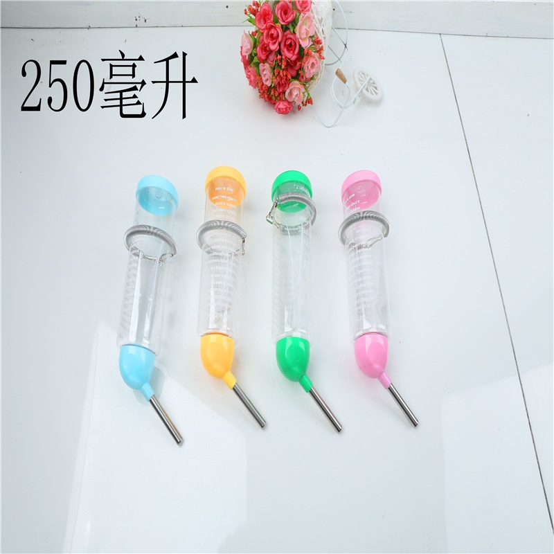 Bình nước bi 250ml Boer cho thỏ, bọ, nhím, chó, mèo