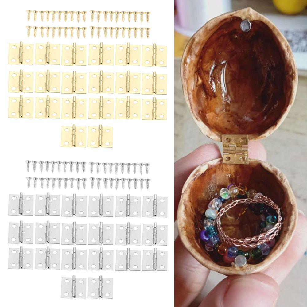 PISTA Set 50 Bản Lề Mini Hỗ Trợ Cho Tủ Đồ Nội Thất / Tủ Chén