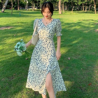 Đầm midi hoa nhí