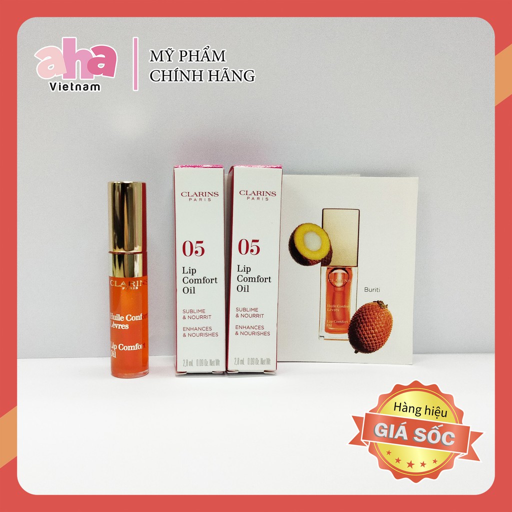 Dầu dưỡng môi Clarins Instant Light Lip Comfort Oil 2.8ml | BigBuy360 - bigbuy360.vn