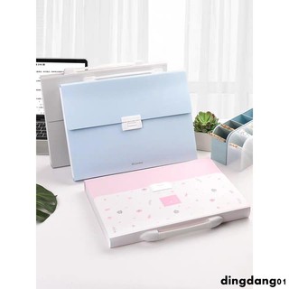 Túi Đựng Tài Liệu Khổ A4 Trong Suốt Nhiều Ngăn Tiện Lợi