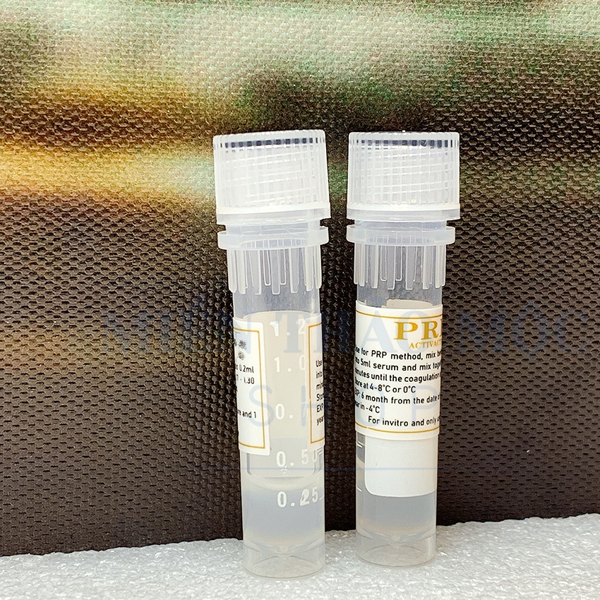 2 LỌ CHẤT HOẠT HOÁ PRP SIÊU NHANH THROMBIN DÙNG TRONG PRP