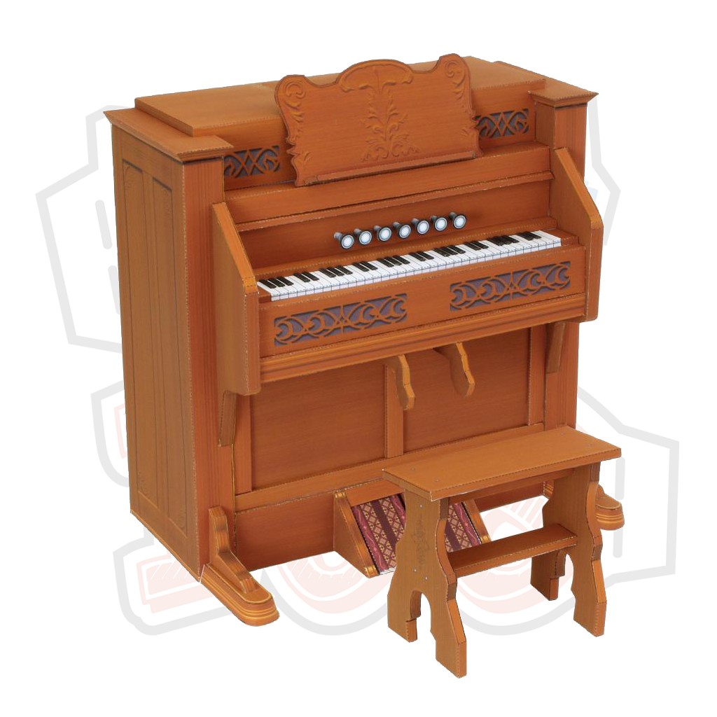 Mô hình giấy nhạc cụ Reed Organ