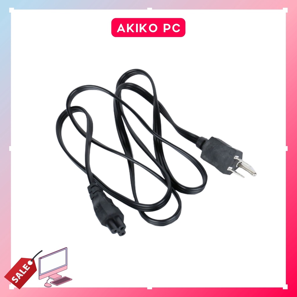Dây nguồn sạc laptop dây nguồn số 8 kết nối điện 220v tới cục sạc laptop dài 1.5M màu ngẫu nhiên  AKIKO AKDN01