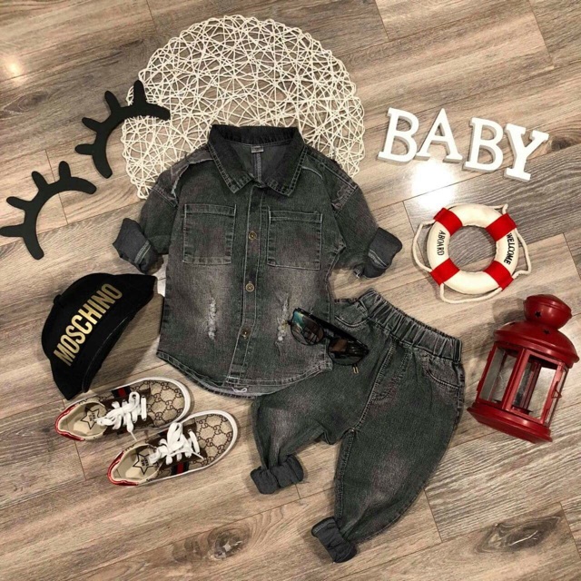 Bộ jeans bé trai