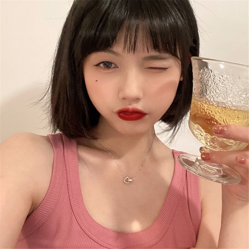 Vòng cổ Hình Trái Tim Đôi Thời Trang Dành Cho Nữ