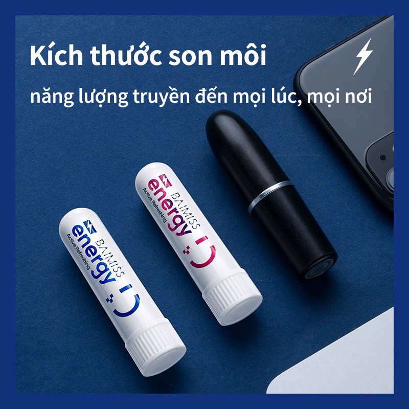 BAIMISS Dầu Hít Thông Mũi Bạc Hà Phiên Bản Refreshing Nasal Refreshing Refreshing Fresh Air 2ml x 2pc