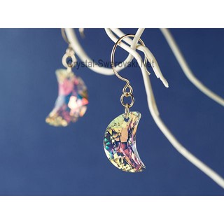 Bộ trang sức pha lê Swarovski hình mặt trăng moon pendant 6722 AB