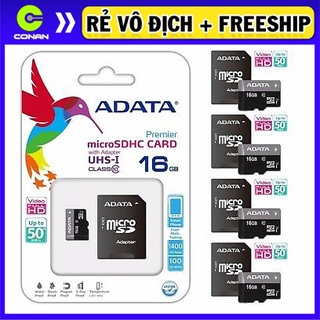Thẻ nhớ adata 16gb micro sd class 10 tặng apdater