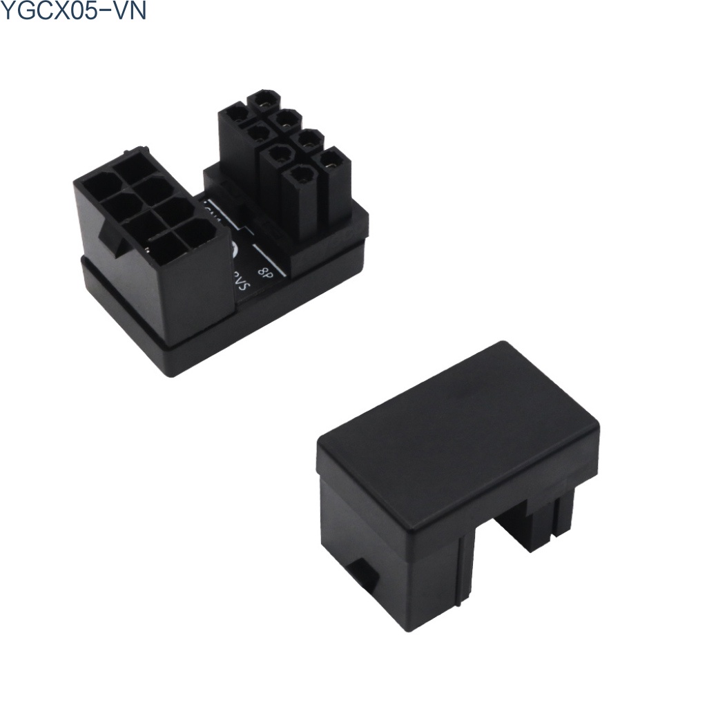 Đầu Chuyển Đổi Nguồn Atx 8pin / 6pin Sang 8pin / 6pin 180 Độ Cho Máy Tính / Đồ Họa | BigBuy360 - bigbuy360.vn