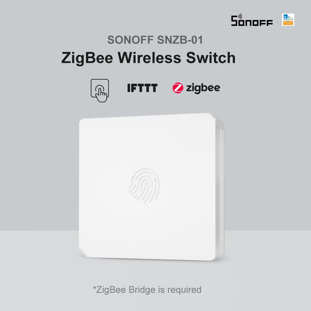 Nút bật tắt không dây SONOFF cao cấp chuyên dụng cho Sonoff Snzb-01 Zigbee