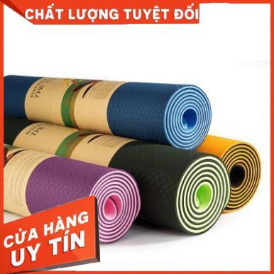 [ Bán Lẻ Giá Sỉ ] Thảm Tập Yoga, Tập Gym, Tập Thể Dục Tại Nhà TPE Đài Loan Cao Cấp, Chống Trơn Trượt, Êm Ái Khi Sử Dụng