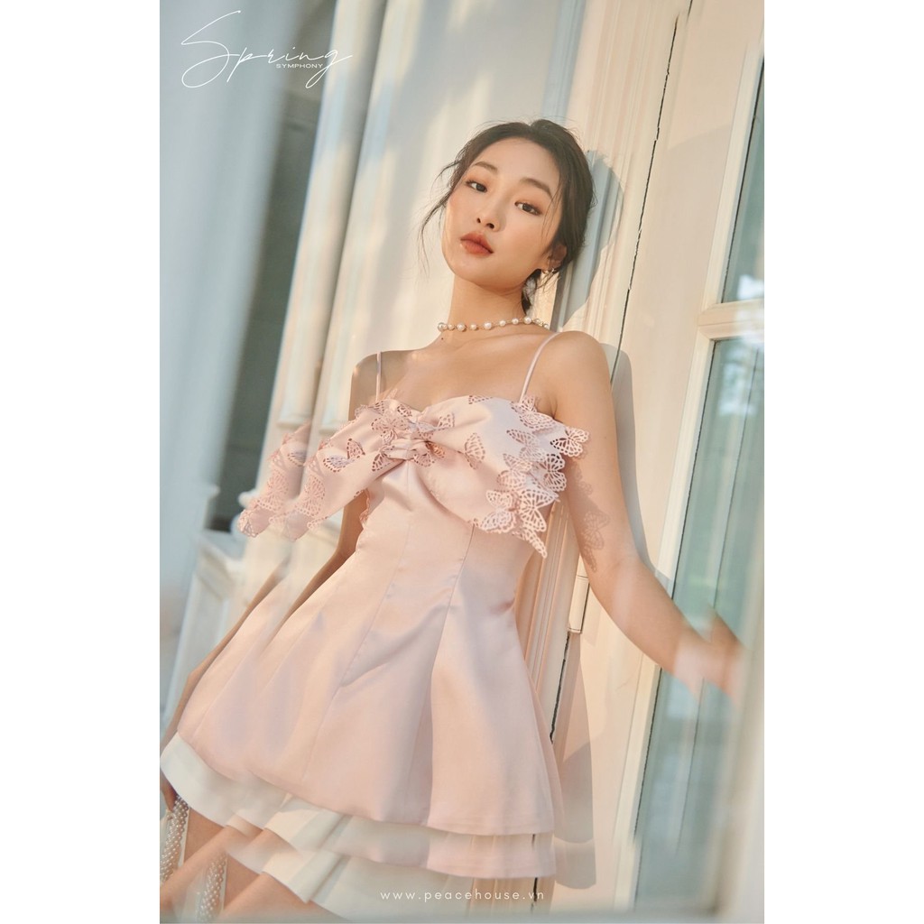 [Mã FATHANG5 giảm 10K đơn 50K] Áo dây cắt layer bướm , Peace House Clothing