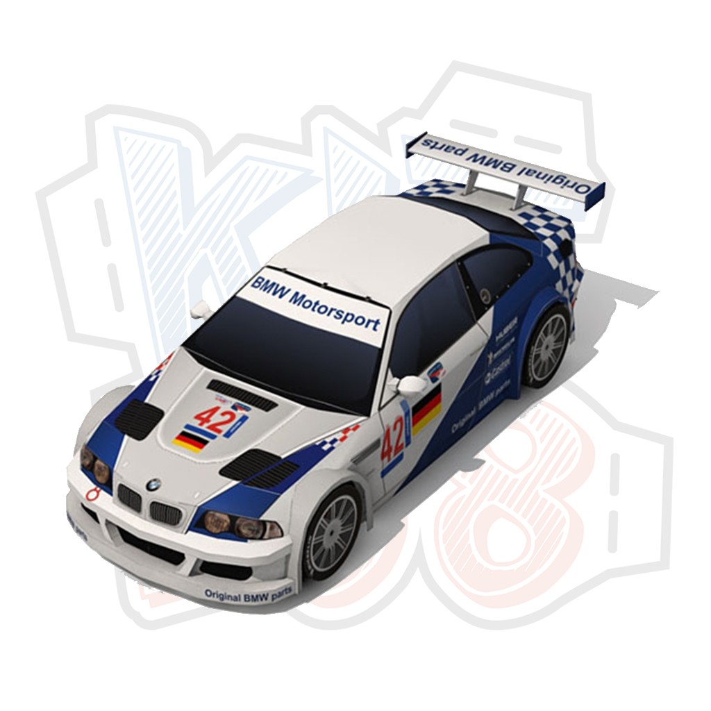 Mô hình giấy xe ô tô BMW M3 GTR Số 42