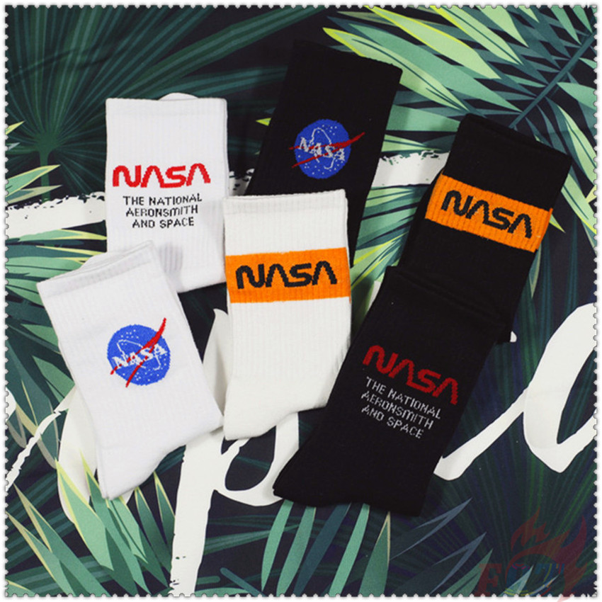 ❀ NASA Funny Letters Cotton Socks ❀ 1Pair HipHop Fashion Hipster Street Skateboard Unisex Short Socks