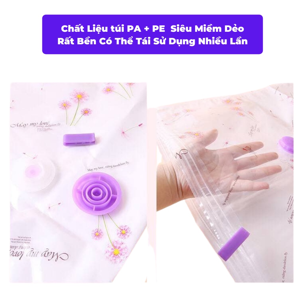 Máy Hút Chân Không Quần Áo Mini Cầm Tay Wenbo + Túi Hút Chân Không, Tặng Kèm Bơm Tay - Bảo Hành 1 Đổi 1 Trong 7 Ngày