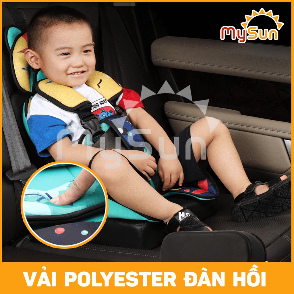 Ghế ngồi 🌸FREESHIP🌸 Ô tô trẻ em cho bé 1,2,3,4,5 tuổi có Đai an toàn oto xe hơi cho em bé và Gối đỡ cổ - MYSUN