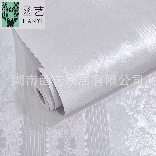 10 m decal dán tường hoa văn bạc châu âu keo sẵn khổ 45 cm