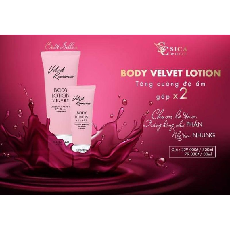 Body trắng hồng da velvet