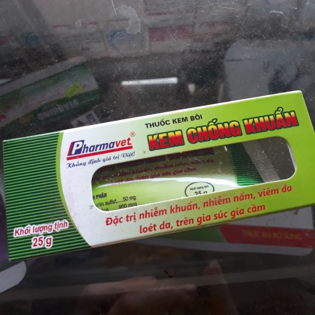 HANG CHINH HANG Kem đặc trị nhiễm nấm,viêm da loét da trên cho méo, gia súc gia cầm. Chim cảnh