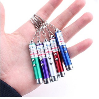 Đèn Pin Lazer Móc Khóa 3 Trong 1