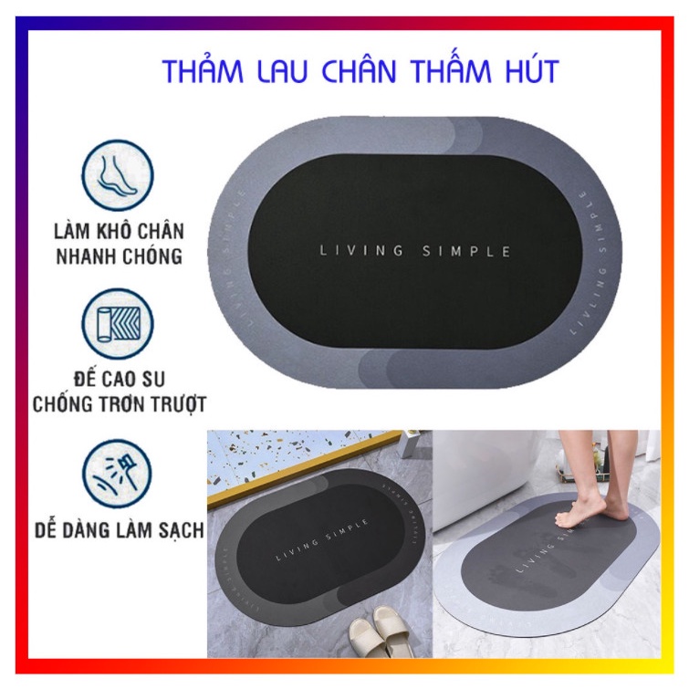 Thảm Lau Chân Siêu Thấm Hút