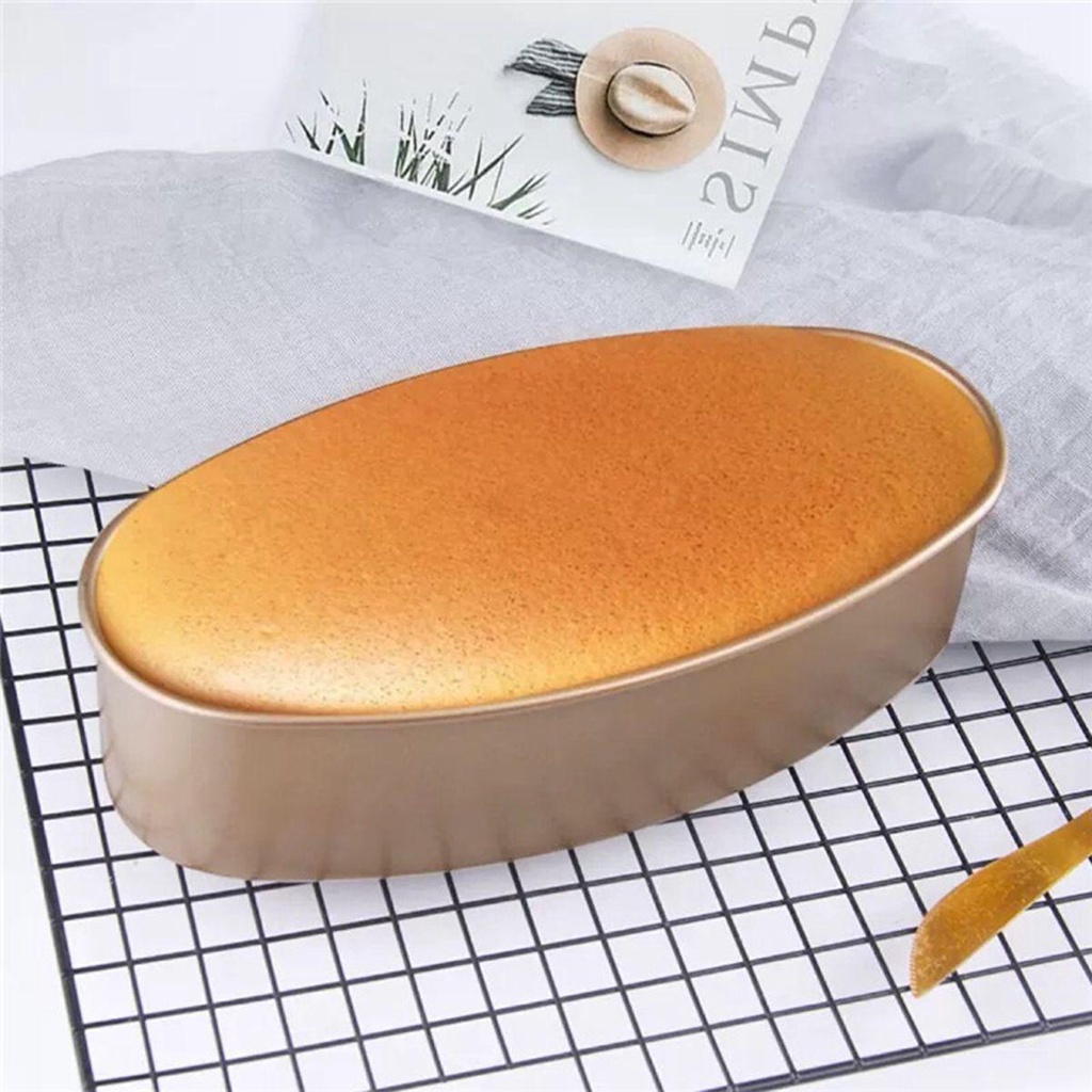 Khuôn Nướng Bánh Mì Hình Oval Bằng Thép Carbon Chống Dính Tiện Dụng Cho Nhà Bếp