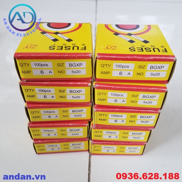 Cầu Chì Thuỷ Tinh, ruột chì thủy tinh 5x20 – 0.5A, 1A, 2A, 3A, 4A, 5A, 6A, 10A, 15A, 20A