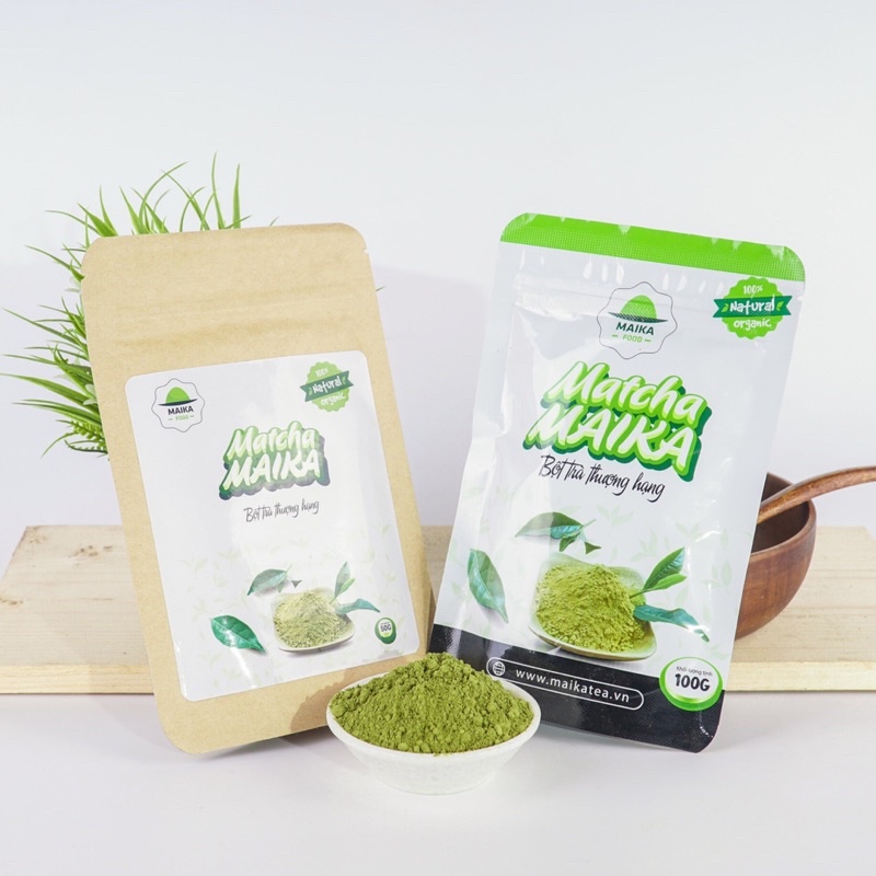 Bột Trà Matcha Nguyên Chất MaikaFood Túi 50gr