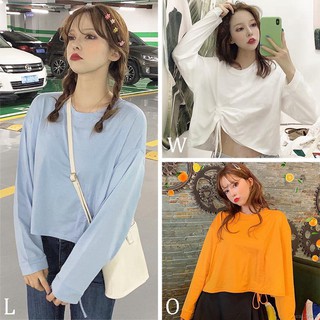 Áo Croptop Cổ Tròn Thiết Kế Thanh Lịch