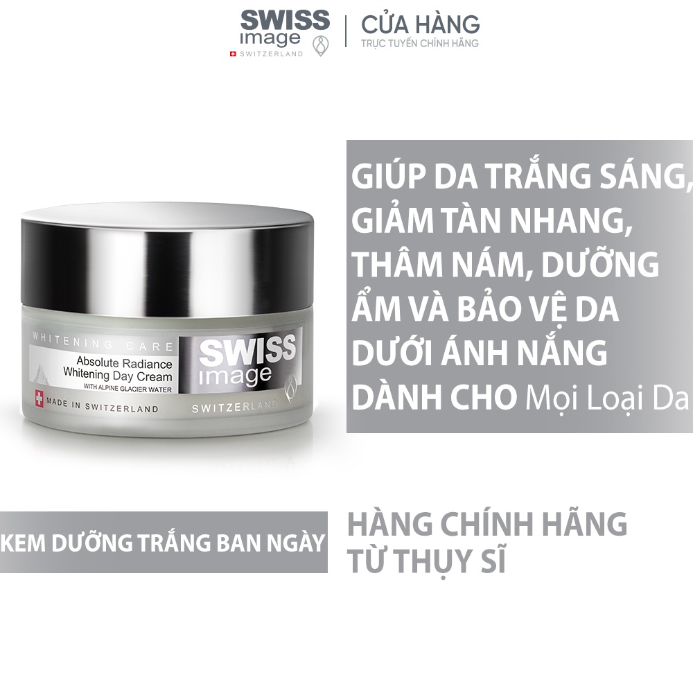 Kem dưỡng trắng da ban ngày Swiss Image Absolute Radiance Whitening Day Cream 3ml