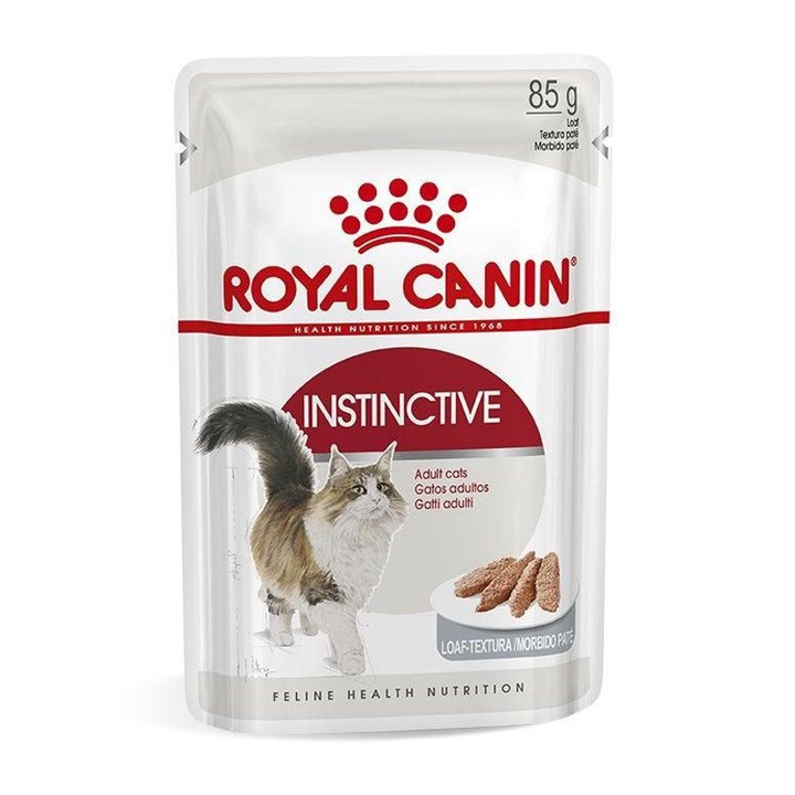 Hộp 12 gói Thức ăn Pate cho mèo trưởng thành Royal Canin Instinctive gói 85gr