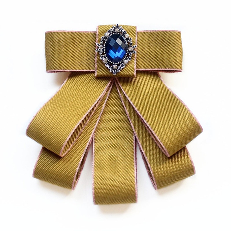 Nơ Cài Cổ Áo Handmade Đính Đá Sang Trọng Cho Đám Cưới