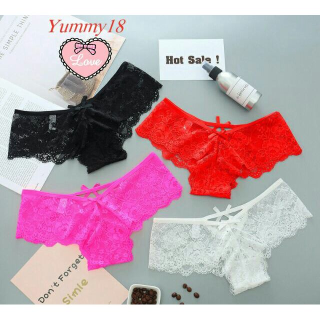 Quần chip ren sexy đan dây lưng 8032