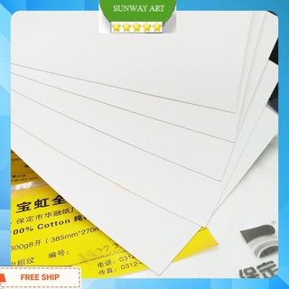 Giấy màu nước ,marker Baohong dòng 100% cotton 300g