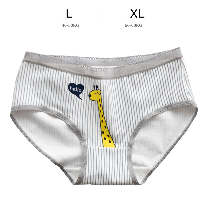 Quần lót nữ cotton cao cấp co giãn kháng khuẩn in hình đáng yêu dễ thương QL36 | BigBuy360 - bigbuy360.vn