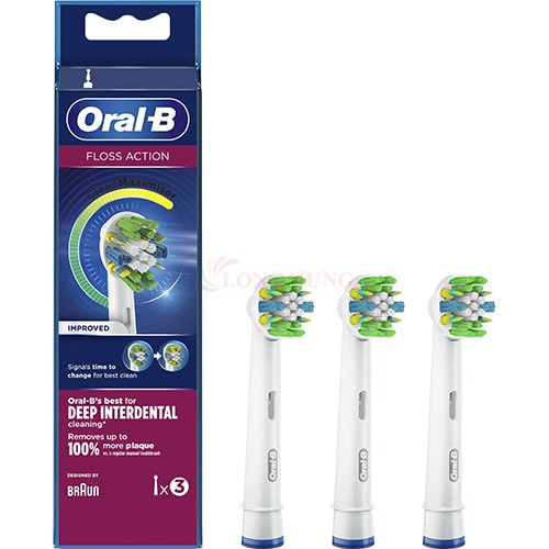 Đầu bàn chải thay thế bàn chải điện Oral-B Flossaction - Hàng nhập khẩu - Dùng thay thế cho các đầu bàn chải Oral-B