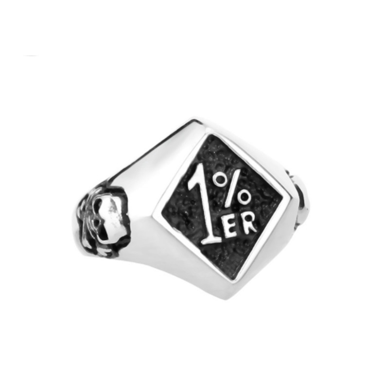 Thiết kế nhẫn hợp kim titan Skull Style Punk Rock cho nam giới