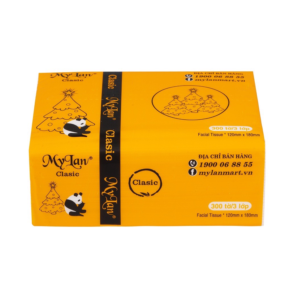 [HOẢ TỐC] Thùng giấy ăn gấu trúc, thùng giấy ăn rút 30 gói cao cấp Mylan - HTpaper