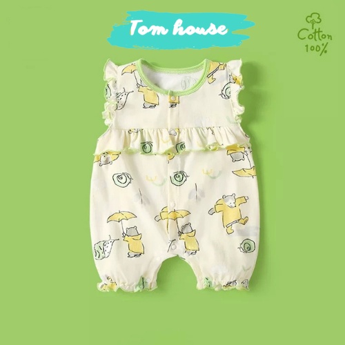 Bộ Body Đùi Tiểu Thư Họa Tiết Dễ Thương Hè Cho Bé Gái Sơ Sinh 𝟐𝟕𝐁𝐃𝐃𝐔