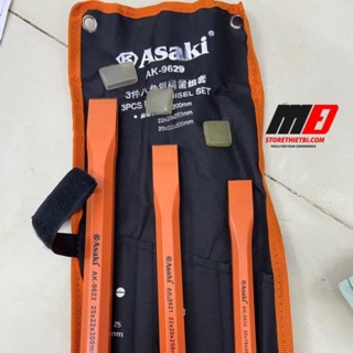 BỘ ĐỤC SẮT 3 CHI TIẾT ASAKI AK-9629