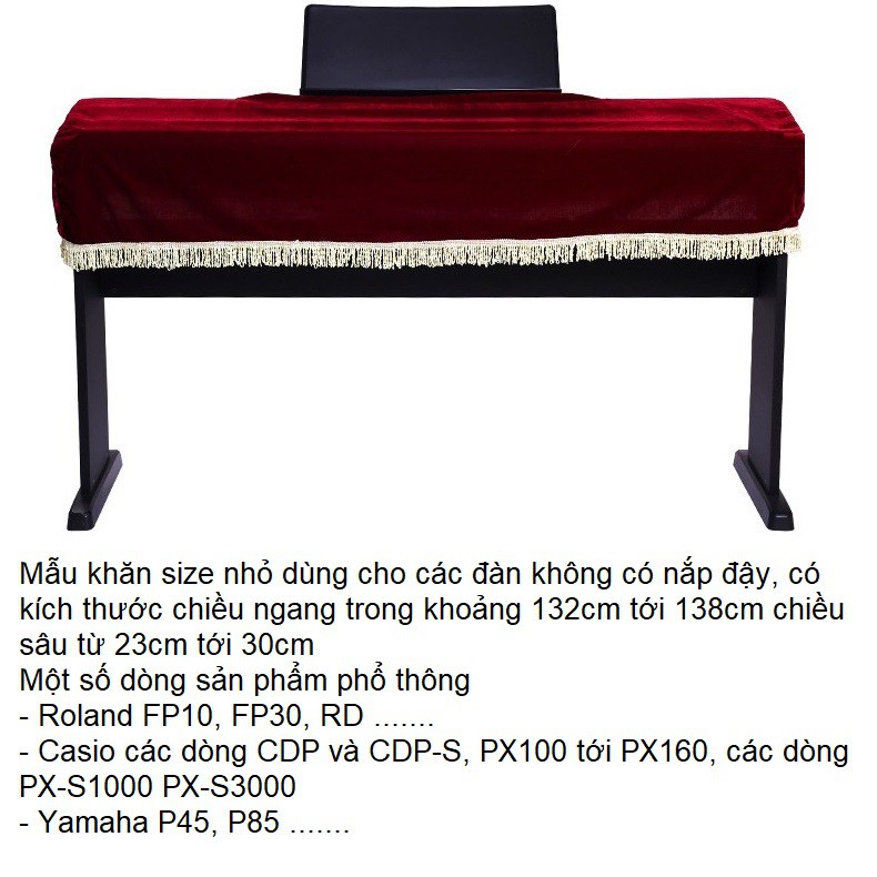 Khăn Phủ Đàn Piano Cơ, Piano Điện