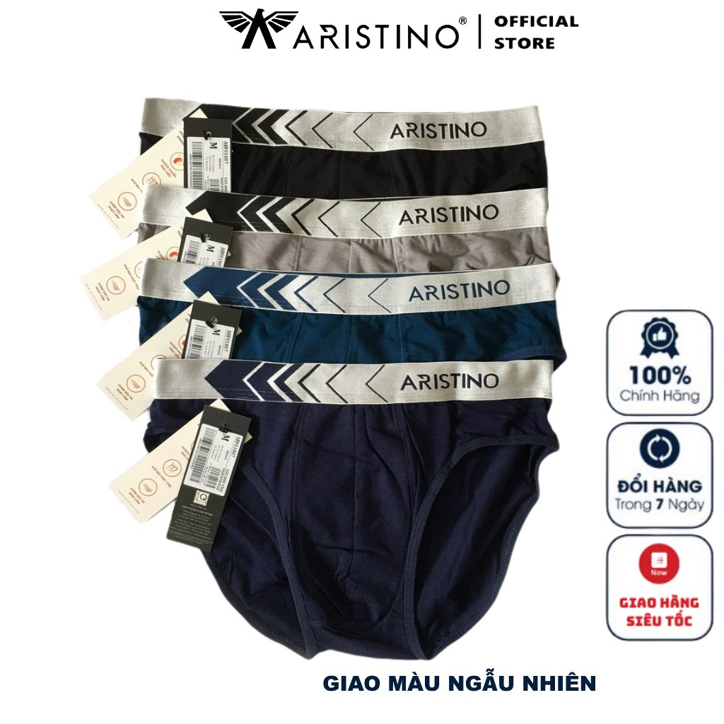 Quần Lót Nam Tam Giác Sịp Nam ARISTINO ABF01807 Quần Xì Briefs Chất Cotton Mềm Mại Thoáng Mát Thấm Hút Mồ Hôi