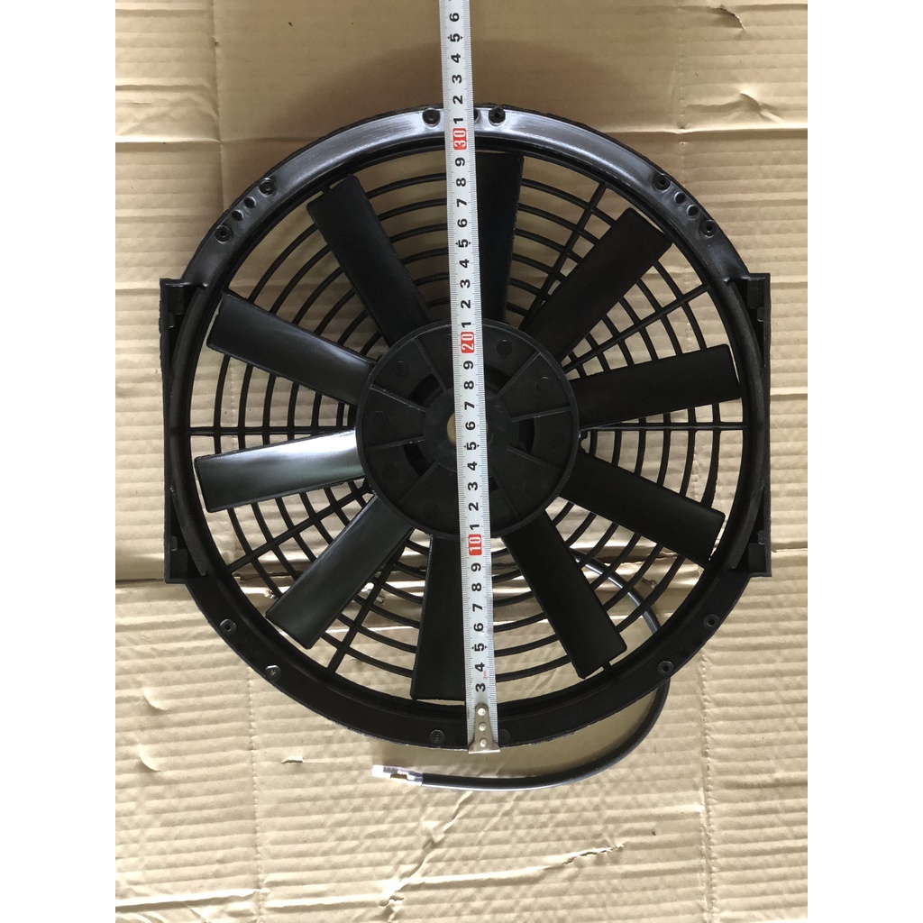 Quạt Dàn  nóng chế 12 inch 12V / 24V 80W hàng Pokka Trung Quốc