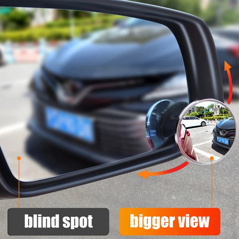 Bộ 2 Gương Chiếu Hậu Góc Rộng Xoay 360 Độ Chống Sương Mù Chống Thấm Nước Thông Dụng Cho Xe Hơi